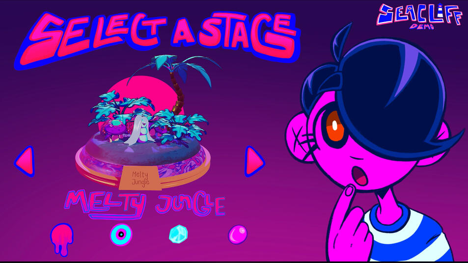 Seacliff: D.E.M.O. Stage Selection Mock-Up